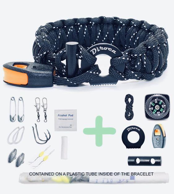 Paracord bracelet survival kit hotsell
