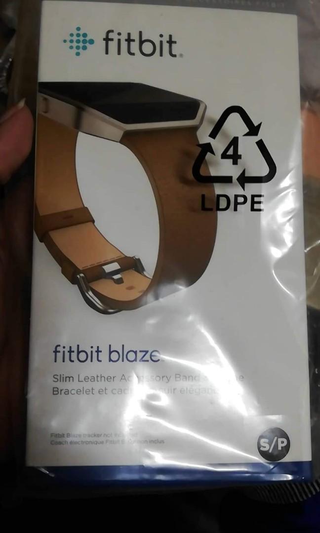 Fitbit Blaze Leather Band (Category: Other Accessories) located in Quezon City. Submitted by lapras30 (Listing ID 280087301, Image 1). Description: Fitbit Blaze Leather Band Slim - Camel, Small Brand New, never used Opened only to check contents.