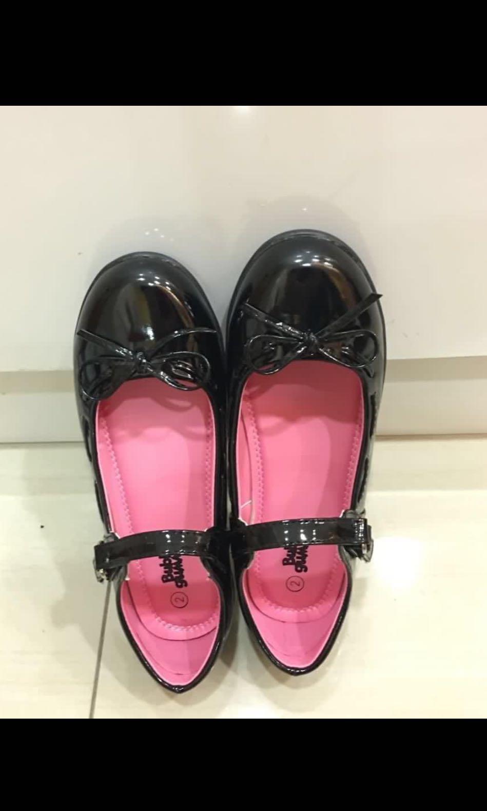 Girls black discount party shoes