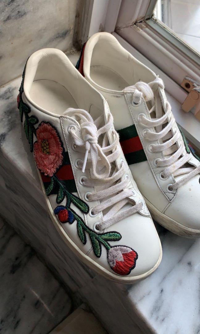 gucci flower shoes