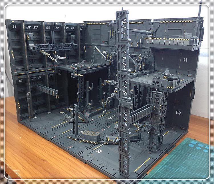 Gundam Model Universal Platform Base Hangar Dock Stand Showcase