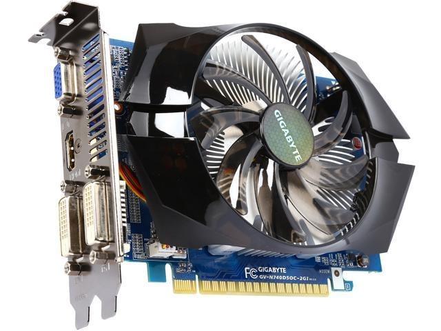 GV N740D5OC 2GI Powered by NVIDIA GeForce GT 740 GPU