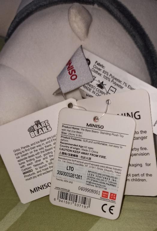 Ice Bear - We Bare Bears plushie 9.8in, Hobbies & Toys, Toys & Games on