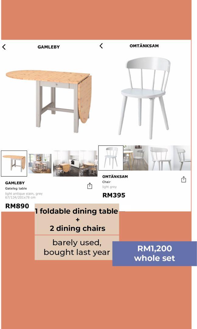 Ikea gamleby sales table and chairs