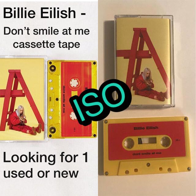 dont smile at me Exclusive Yellow Cassette Limited to 1500 Copies [vinyl]  Billie Eilish