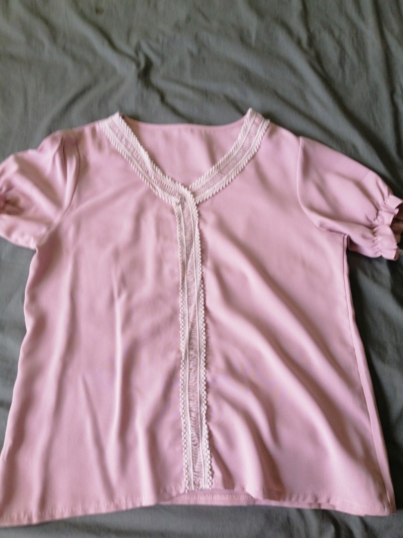 Light Pink Office Top (FREE DEL MM), Women's Fashion, Tops, Others Tops ...