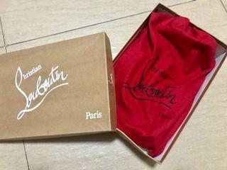Louboutin espadrilles platform with box and dust bag