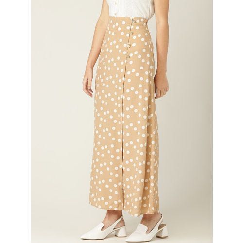 Beige polka 2025 dot skirt