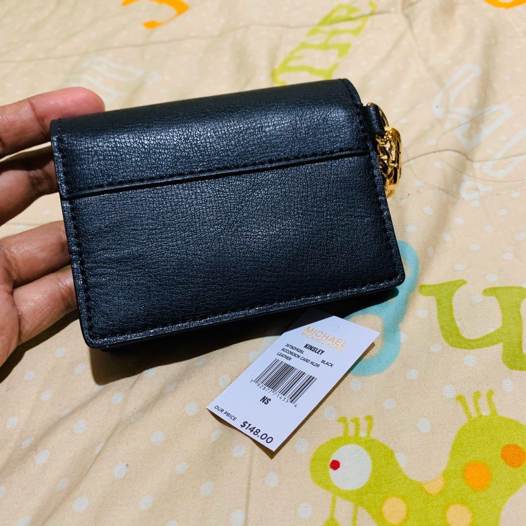 Michael Kors MK Kinsley Accordion Card Case, Luxury, Bags & Wallets on