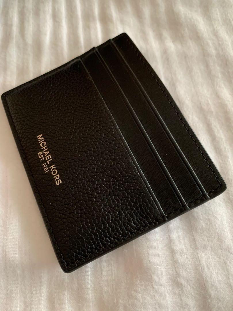 MK Card Case Leather Original from USA Outlet Store on SALE