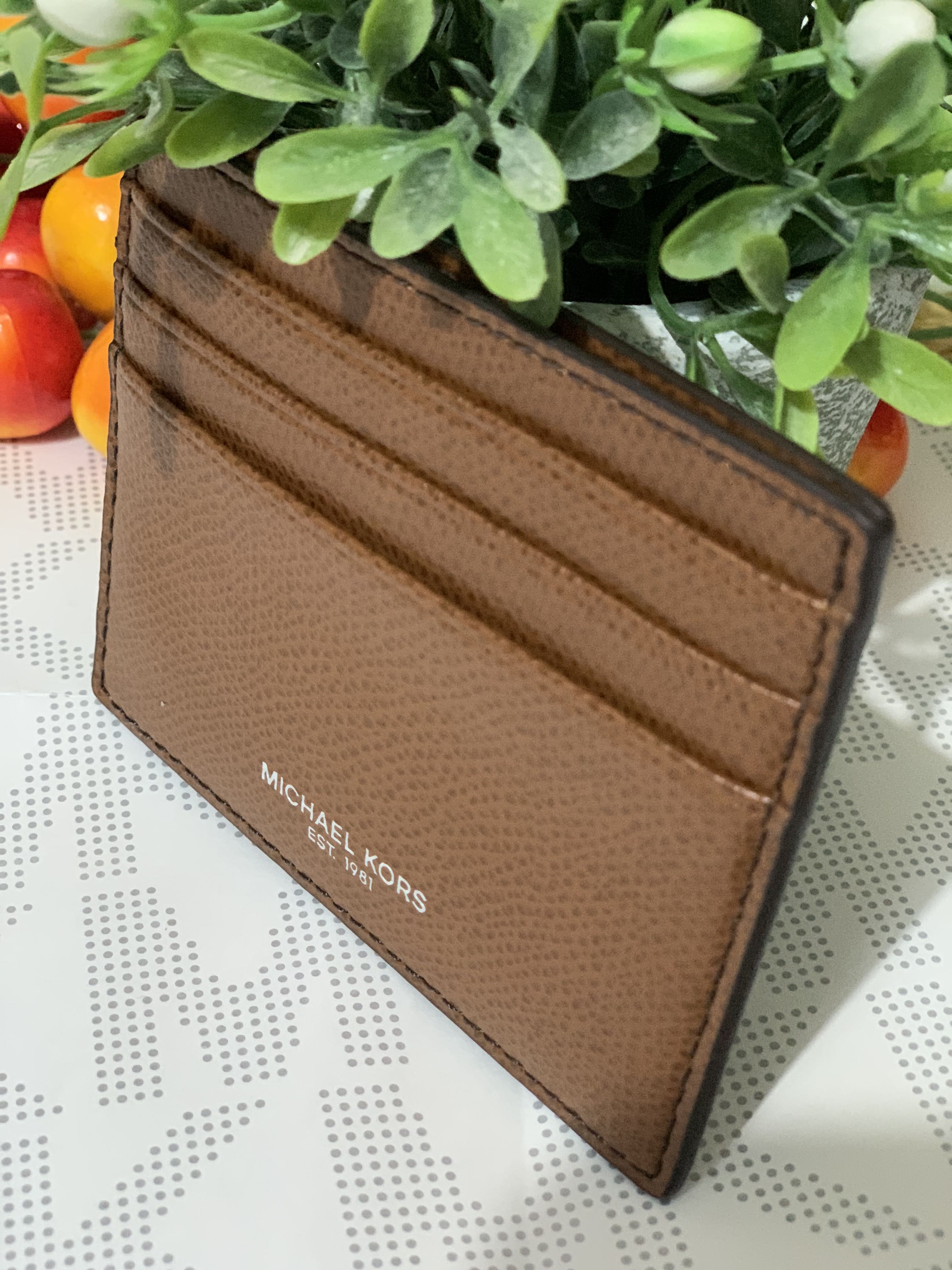 MK Card Case Leather Original from USA Outlet Store on SALE