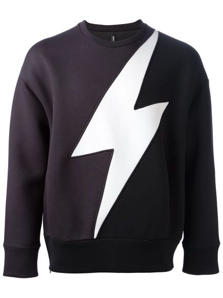 Neil barrett lightning bolt hot sale sweater