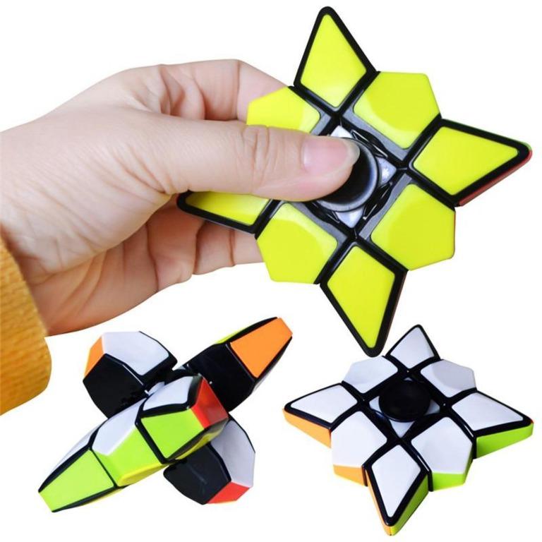 Playnlearn Partygift Goodiebag Play N Learn Iq Cubic Spinner 2 In 1 Fidget Spinner And Rubik Cube Hobbies Toys Toys Games On Carousell