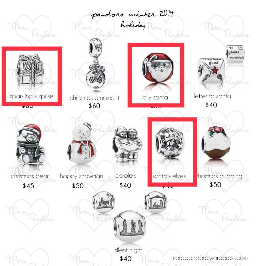 Retired pandora christmas charms cheap