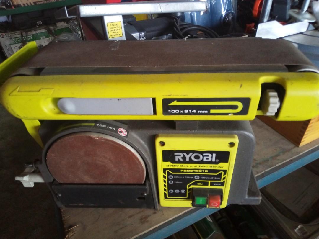 Ryobi belt and disc sander, Furniture & Home Living, Cleaning