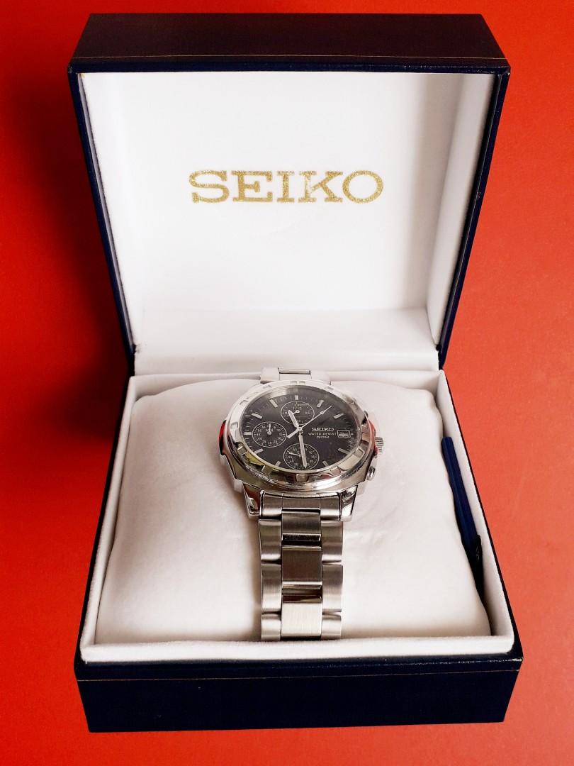 SEIKO V657 - 9010 日曆、計時手錶, 名牌, 手錶- Carousell