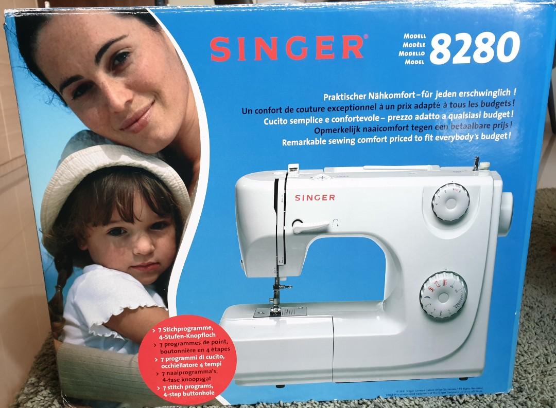 Singer portable zig zag sewing machine (model 8280), Hobbies & Toys