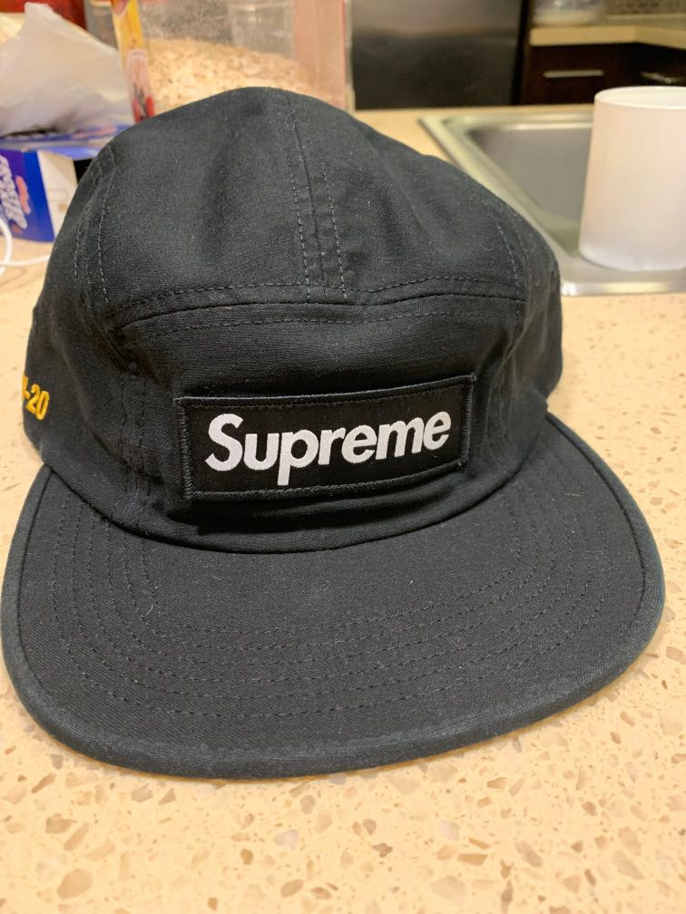 supreme military camp cap black