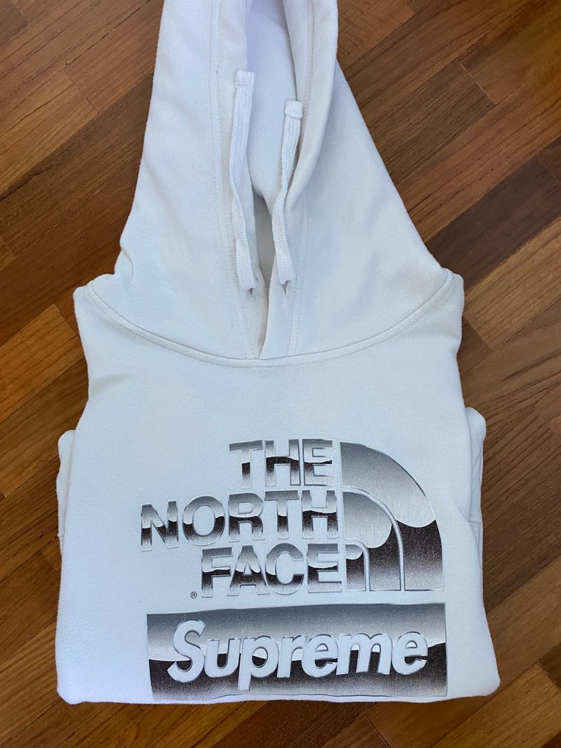 Supreme north face metallic hoodie best sale