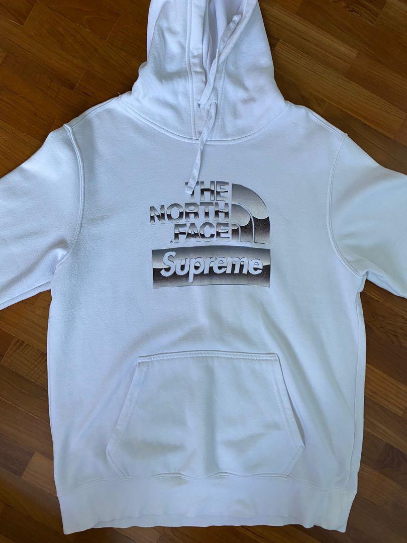 Supreme north clearance face metallic hoodie