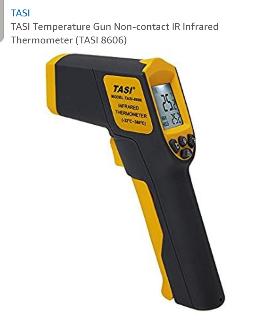TASI Temperature Gun Noncontact IR Infrared Thermometer (TASI 8606