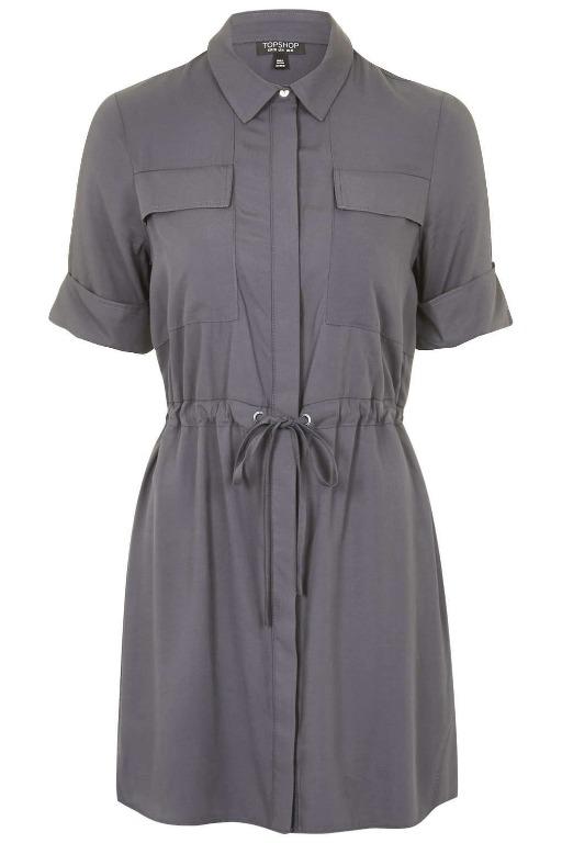 Topshop utility shirt dress cheap