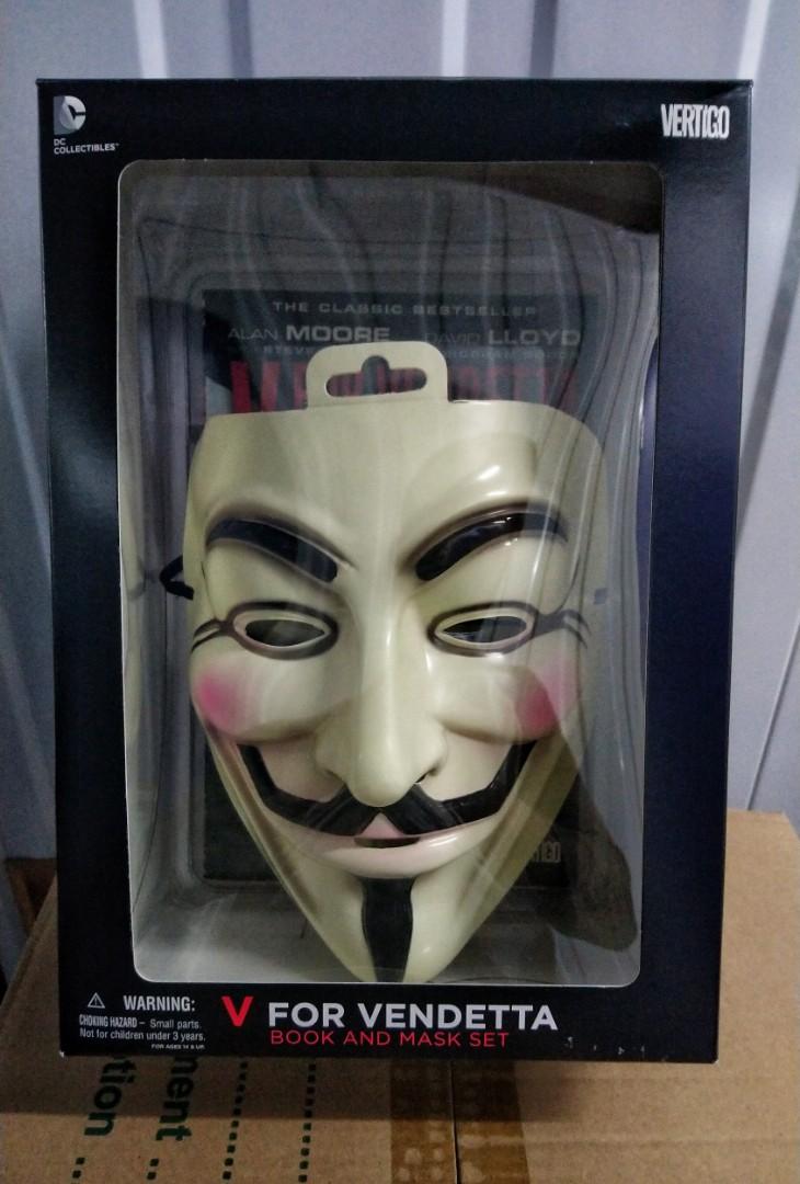 V For Vendetta Comic Book And Mask Set Toys Games Others On Carousell