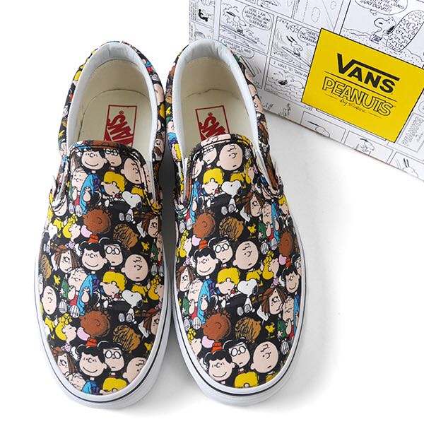 vans peanuts slip on womens