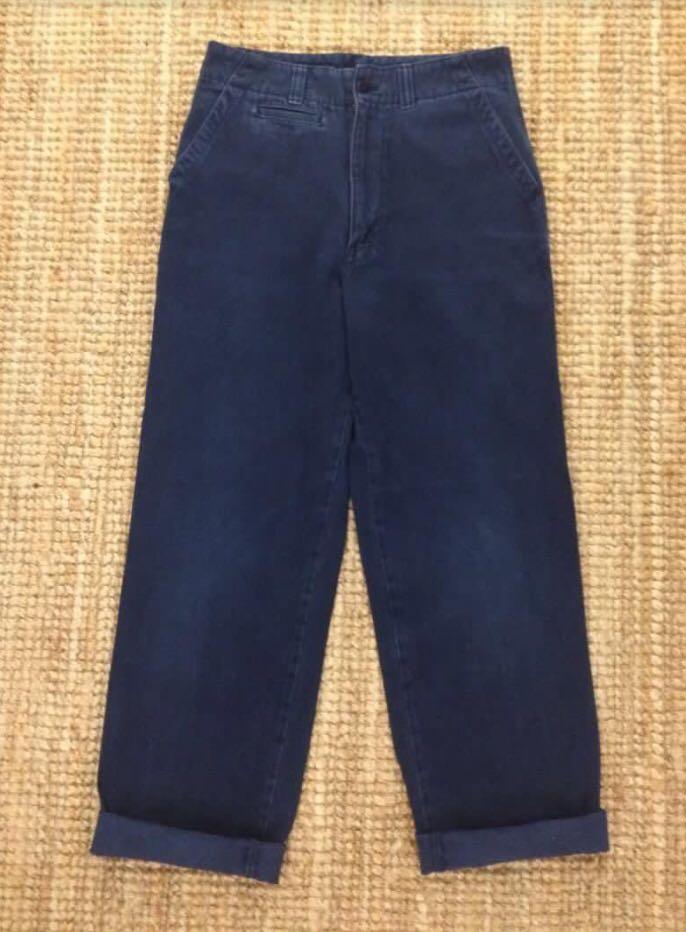 Vintage Chess King Indigo Work Chore Military Style Pant Men S