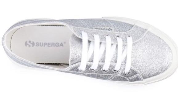 glitter silver sneakers