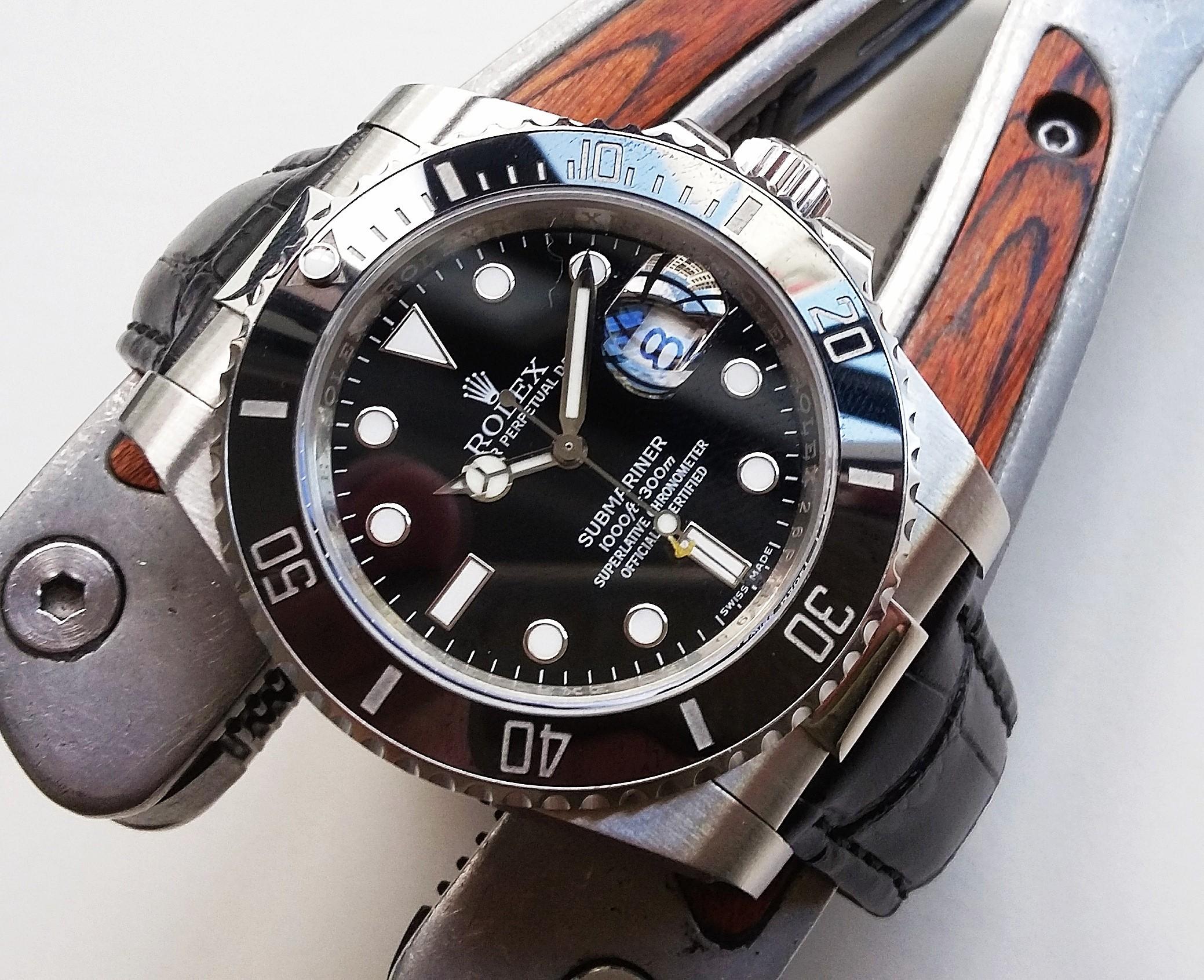 Rolex submariner 2025 leather strap price