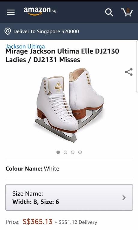 Jackson Elle Ice Skates (Size 6), Sports Equipment, Sports  Games, Skates,  Rollerblades  Scooters on Carousell