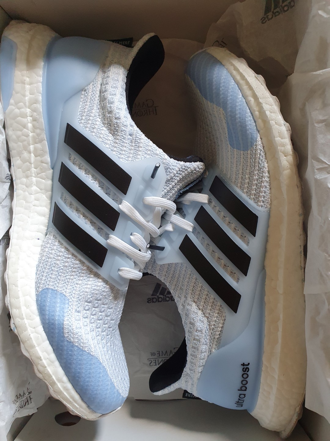 got ultra boost white walker