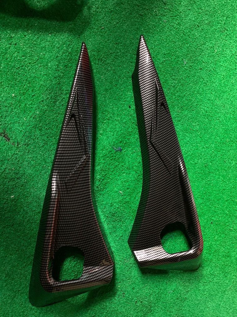 Aerox footrest carbon fiber, Motorcycles, Motorcycle Accessories on