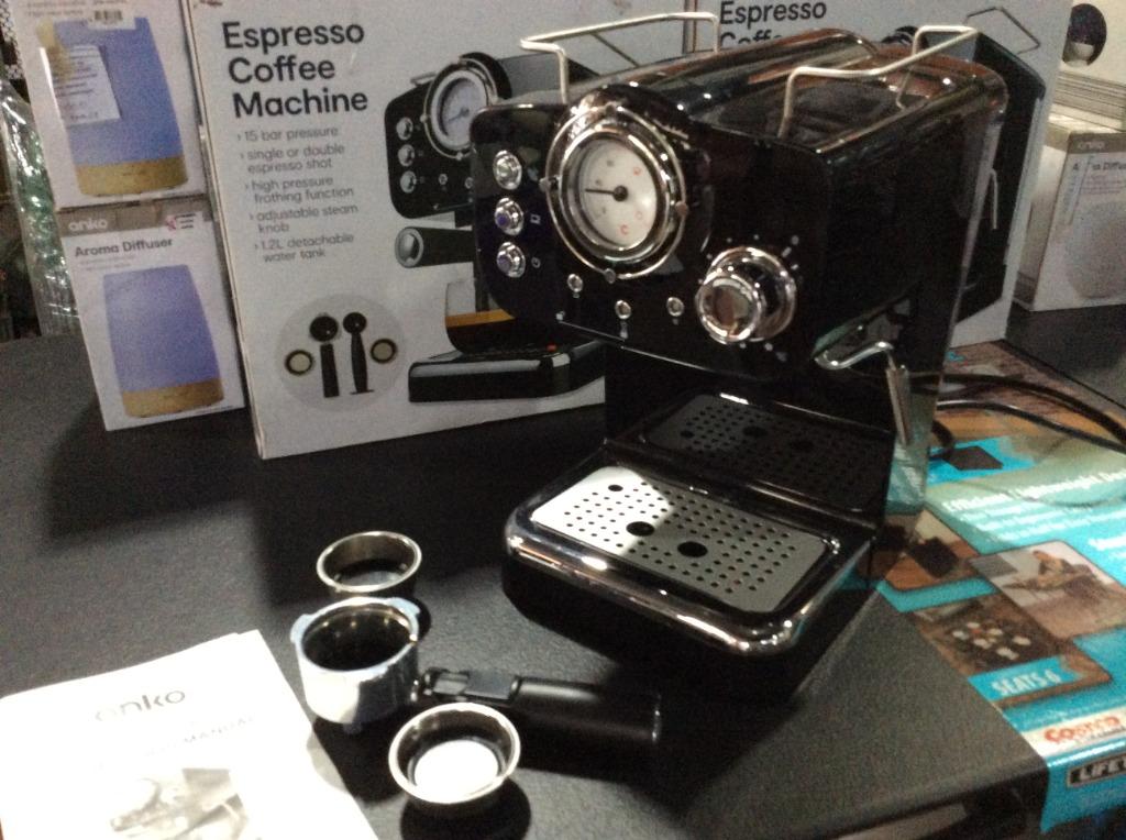 Anko Espresso Coffee Machine, TV & Home Appliances, Kitchen Appliances