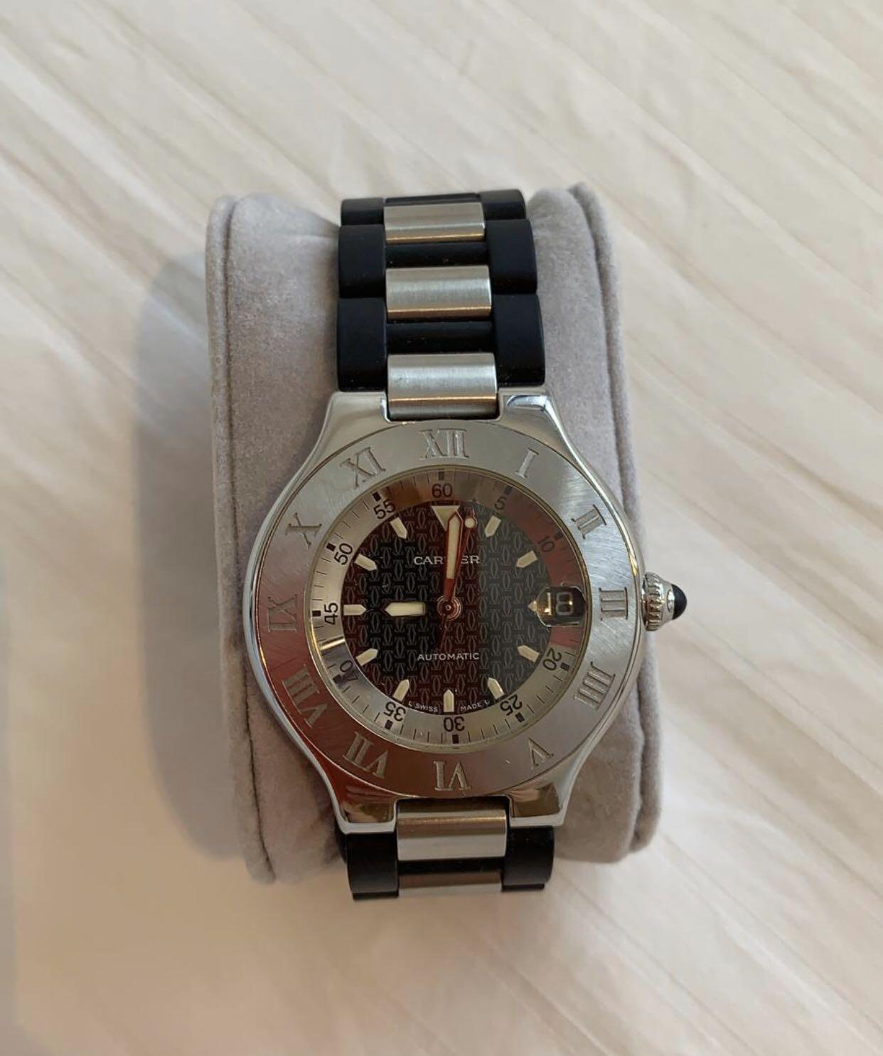 Authentic Cartier Must 21 Autoscaph 2427 Unisex Watch Sport Edition