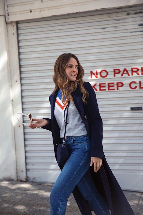 Boden navy coat shop