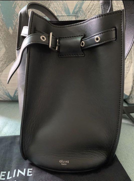 Celine big bag bucket with long strap in smooth calfskin store