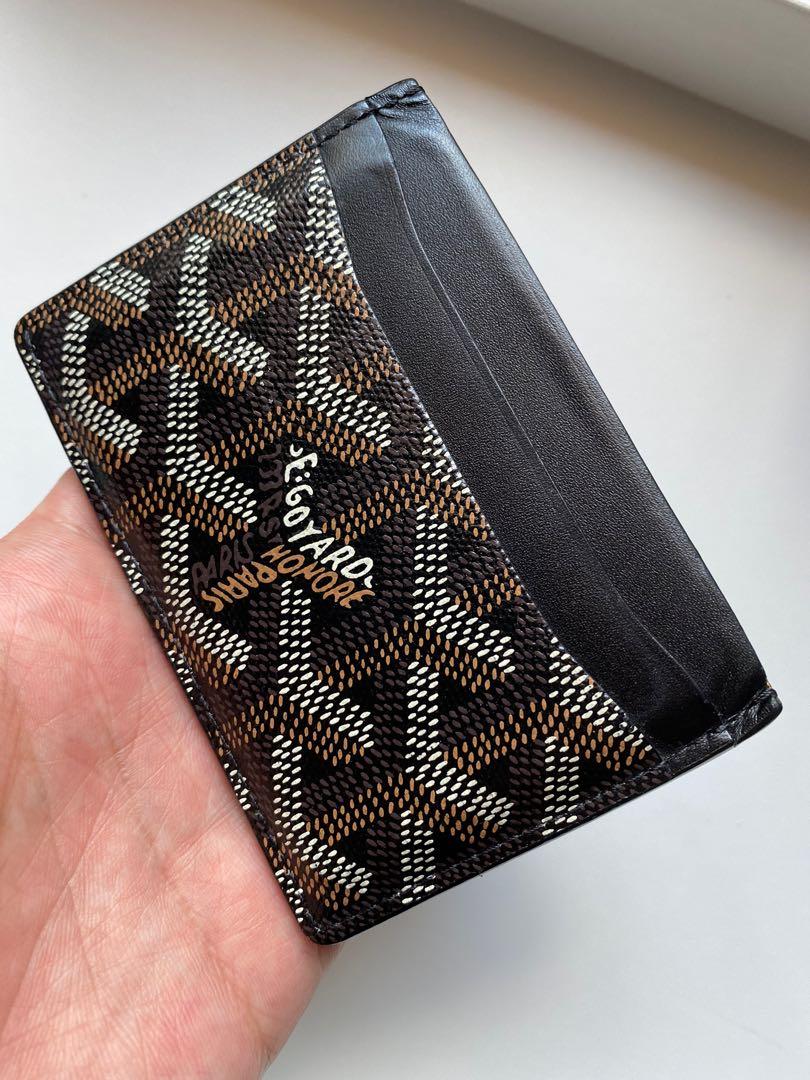 Goyard Paris St.Sulpice 5-Slot Black Credit Card Holder Made In