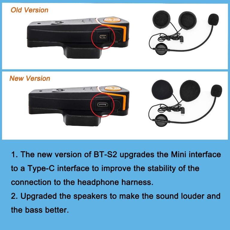 HOT Thokwok Motorcycle Bluetooth Headset BT S2 1000m Helmet