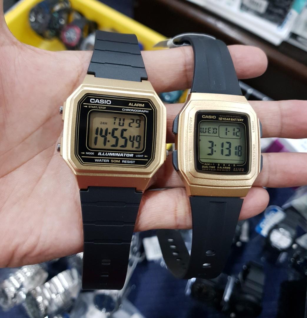 Jam Casio Digital Original Couple Set Rose Gold Women s Fashion