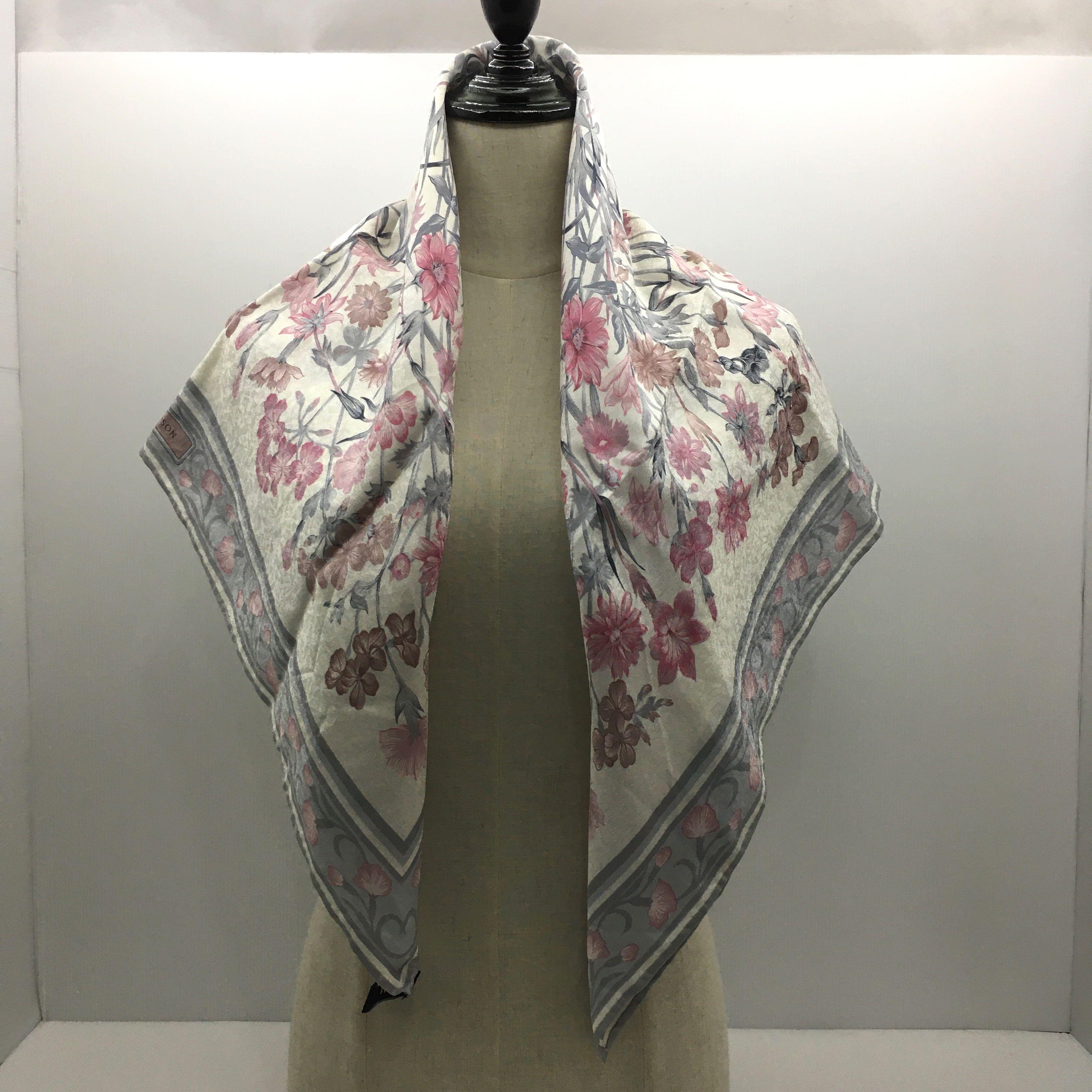 Jim Thompson Flower Prints Scarf 207002175, Women's Fashion, Watches u0026  Accessories, Scarves on Carousell