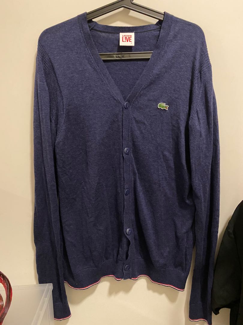 Lacoste live cardigan Men s Fashion Tops Sets Tshirts Polo Shirts on Carousell