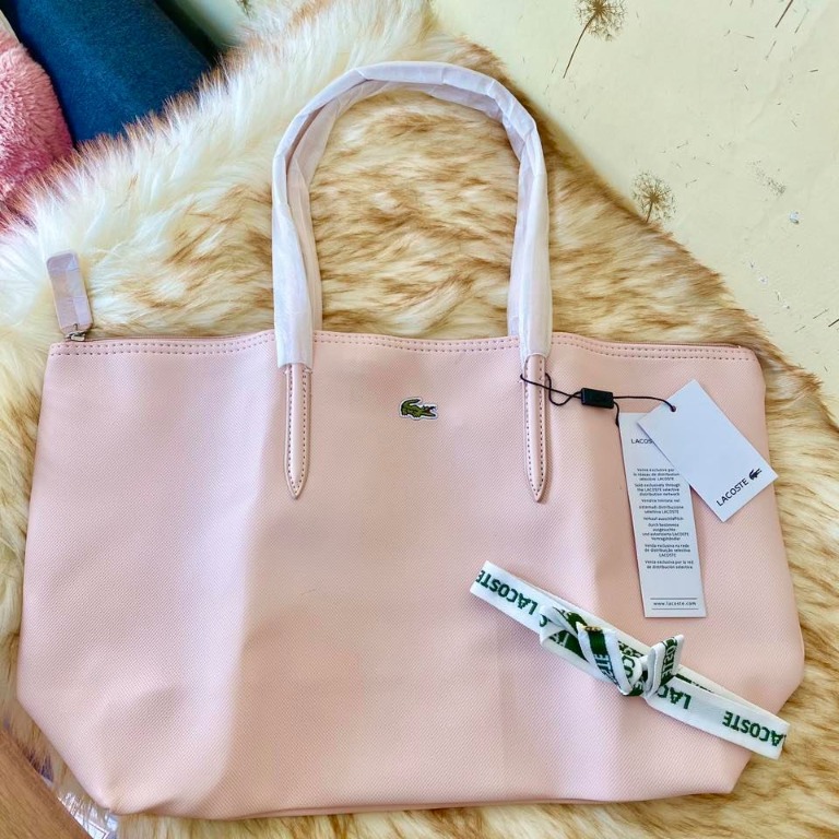 Lacoste pink deals bag