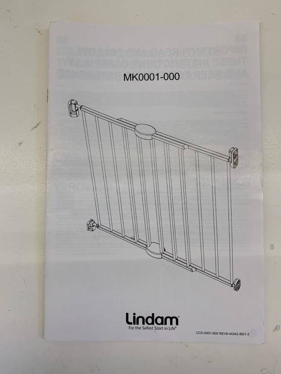 Lindam Wall Fix Extending Metal Safety Baby Gate MK0001 000