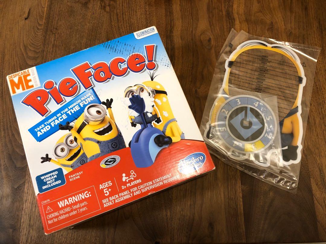 Minions Pie Face Game Despicable Me, 興趣及遊戲, 玩具 & 遊戲類 Carousell