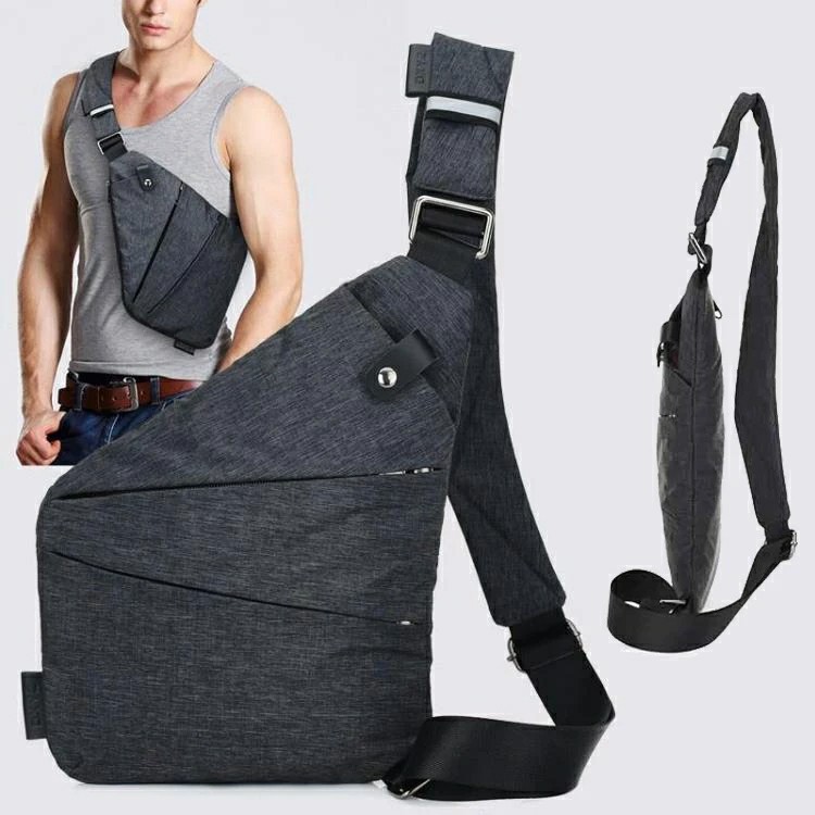 New Anti theft Canvas chest bag men Sport Single Man Shoulder