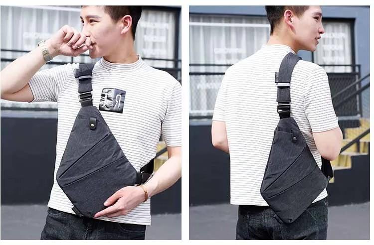 Men's anti discount theft shoulder bag