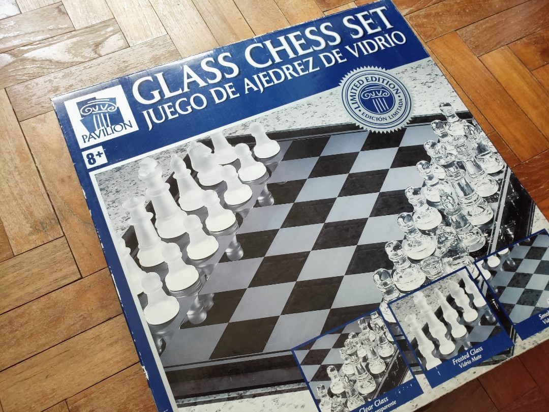 Pavilion Glass Chess Set, Hobbies & Toys, Toys & Games on Carousell