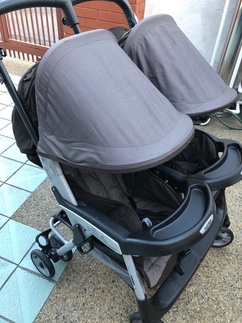 aria double stroller